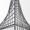 Risley 8L x 8W Gray Metal Triangular Decorative Object - Default Title