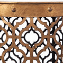 Rudebekia Set of 2 16L x 16W Gold Round Metal Accent Tables - Default Title