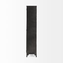 Poppy II 738 H Black Metal With Glass Door Display Cabinet - Default Title