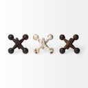 Jax Set of 3 8L x 7W Cast Iron Metal Jacks - Default Title