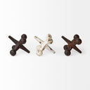 Jax Set of 3 8L x 7W Cast Iron Metal Jacks - Default Title