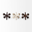 Jax Set of 3 8L x 7W Cast Iron Metal Jacks - Default Title