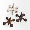 Jax Set of 3 8L x 7W Cast Iron Metal Jacks - Default Title