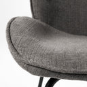 Inala Grey Seat Metal Frame Dining Chair - Default Title