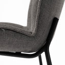 Inala Grey Seat Metal Frame Dining Chair - Default Title