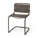 Berbick 33 Total Height BrownGray Suede w Iron Frame Dining Chair - Default Title
