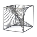 Rochon 8L x 8W Gray Metal Decorative Cube - Default Title
