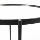 Samantha Small Black Mirror Top Accent Table - Default Title
