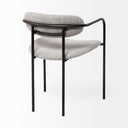 Parker Gray Fabric Seat Black Metal Dining Chair - Default Title