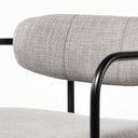 Parker Gray Fabric Seat Black Metal Counter Stool - Default Title