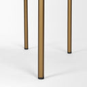 Parker Brown Faux Leather Seat Gold Metal Bar Stool - Default Title