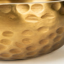 Karmel 12L x 12W Gold Hammered Aluminum Bowl - Default Title