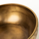 Karmel 12L x 12W Gold Hammered Aluminum Bowl - Default Title