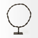 Rizwan Large Black Aluminum Braided Circular Object - Default Title