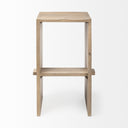 Aida 30 Seat Height Light Brown Wood Bar Stool - Default Title