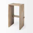 Aida 30 Seat Height Light Brown Wood Bar Stool - Default Title