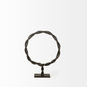 Rizwan Small Black Aluminum Braided Circular Object - Default Title