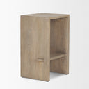 Aida 26 Seat Height Light Gray Wood Counter Stool - Default Title