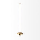Garnet 13L x 13W Gold Hammered Metal Pendant Light - Default Title
