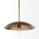 Garnet 13L x 13W Gold Hammered Metal Pendant Light - Default Title