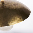 Garnet 13L x 13W Gold Hammered Metal Pendant Light - Default Title