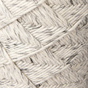 Esfera 177L x 157W x 157H Beige Chevron Woven Round Pouf - Default Title