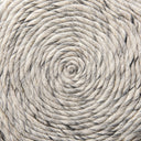 Esfera 177L x 157W x 157H Beige Chevron Woven Round Pouf - Default Title