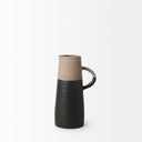 Garand Small 13H Two-Toned BlackNatural Ceramic Jug - Default Title