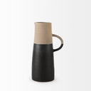 Garand Medium 15H Two-Toned BlackNatural Ceramic Jug - Default Title