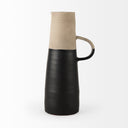 Garand Large 188H Two-Toned BlackNatural Ceramic Jug - Default Title