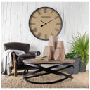 Allen I Large Natural Wooden Base Oval Vase - Default Title