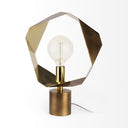 Shamir 15L x 15W Gold Geometric Metal Table Lamp - Default Title