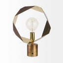 Shamir 15L x 15W Gold Geometric Metal Table Lamp - Default Title