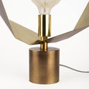 Shamir 15L x 15W Gold Geometric Metal Table Lamp - Default Title