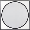 Austen 36L x 36W x 145H Round White Marble Top W Black Metal Frame Coffee Table - Default Title