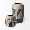 Cove GreyBrown Ceramic Vase - Default Title