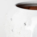 Julian Large Glossy White Ceramic Spoked Vase - Default Title