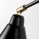 Cobalt 6L x 32W Black Metal Cone Shaped Swivel Wall Sconce - Default Title