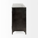 Poppy III 40L x 16W Black Metal With Glass Door Accent Cabinet - Default Title