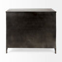 Poppy III 40L x 16W Black Metal With Glass Door Accent Cabinet - Default Title