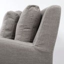 Denly III 38 X 3825 X 345 Flint Gray Slipcover Upholstered Arm Chair - Default Title