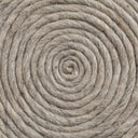 Allium Oatmeal Handwoven Wool Cylindrical Pouf - Default Title