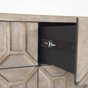 Genevieve II Light Brown Fir Veneer 9 Drawer Sideboard - Default Title