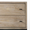 Ciara 32L x 16W Beige Fir Veneer 2 Drawer Accent Cabinet - Default Title
