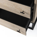 Ciara 32L x 16W Beige Fir Veneer 2 Drawer Accent Cabinet - Default Title