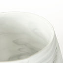 Volta I Short Gray Cream Glass Abstract Pattern Vase - Default Title