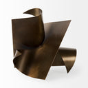 Francesca 181L x 181W x 181H Antique Gold Metal Sculptural Decorative Object - Default Title