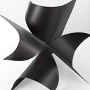Francesca 118L x 118W x 118H Black Metal Sculptural Decorative Object - Default Title