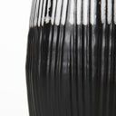 Tanami I Tall Dark BrownWhite Ceramic Vase - Default Title