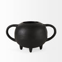 Cyrus Black Spherical Vase Decorative Object - Default Title